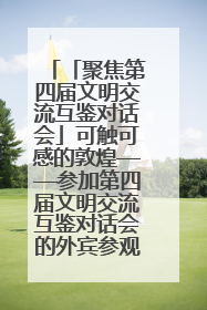「聚焦第四届文明交流互鉴对话会」可触可感的敦煌——参加第四届文明交流互鉴对话会的外宾参观上元市集