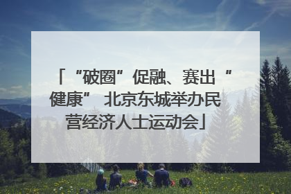 “破圈”促融、赛出“健康” 北京东城举办民营经济人士运动会