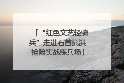 “红色文艺轻骑兵”走进石首抗洪抢险实战练兵场