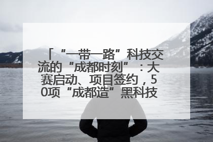 “一带一路”科技交流的“成都时刻”：大赛启动、项目签约，50项“成都造”黑科技吸引多国客商