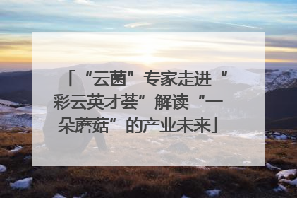 “云菌”专家走进“彩云英才荟”解读“一朵蘑菇”的产业未来