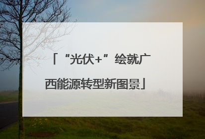 “光伏+”绘就广西能源转型新图景