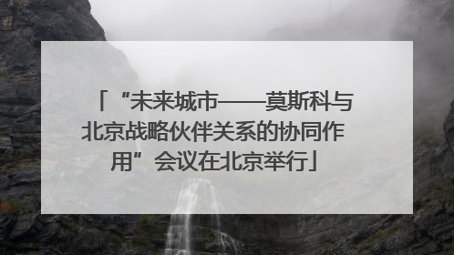 “未来城市——莫斯科与北京战略伙伴关系的协同作用”会议在北京举行