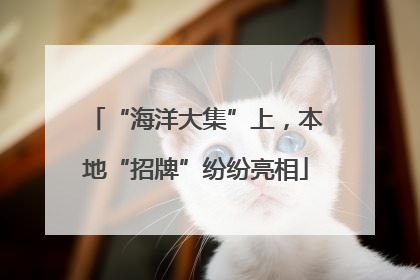 “海洋大集”上，本地“招牌”纷纷亮相