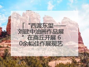 “西渡东望——刘建中油画作品展”在商丘开展 60余幅佳作展现艺术魅力