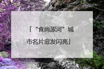 “食尚漯河”城市名片愈发闪亮