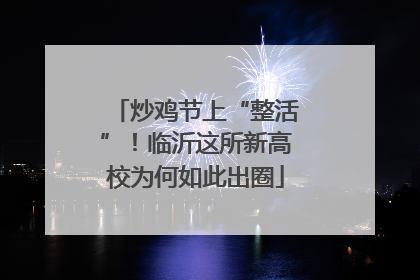炒鸡节上“整活”！临沂这所新高校为何如此出圈