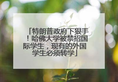 特朗普政府下狠手！哈佛大学被禁招国际学生，现有的外国学生必须转学