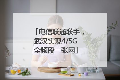 电信联通联手，武汉实现4/5G全频段一张网