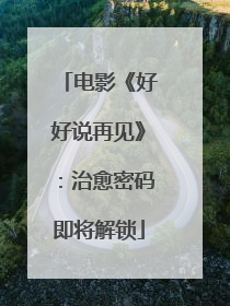 电影《好好说再见》：治愈密码即将解锁