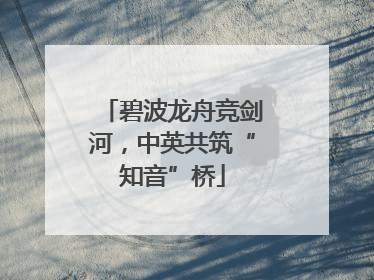 碧波龙舟竞剑河，中英共筑“知音”桥