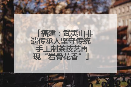 福建：武夷山非遗传承人坚守传统 手工制茶技艺再现“岩骨花香”