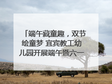 端午藏童趣，双节绘童梦 宜宾教工幼儿园开展端午暨六一亲子游园活动