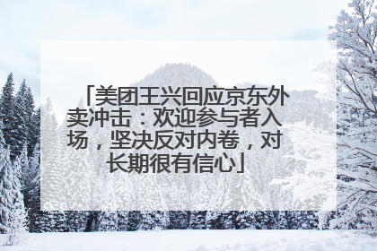 美团王兴回应京东外卖冲击：欢迎参与者入场，坚决反对内卷，对长期很有信心