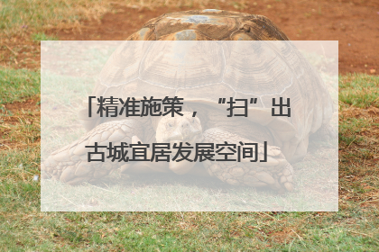 精准施策，“扫”出古城宜居发展空间
