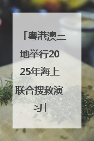 粤港澳三地举行2025年海上联合搜救演习