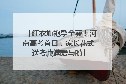 红衣旗袍擎金葵！河南高考首日，家长花式送考藏满爱与盼