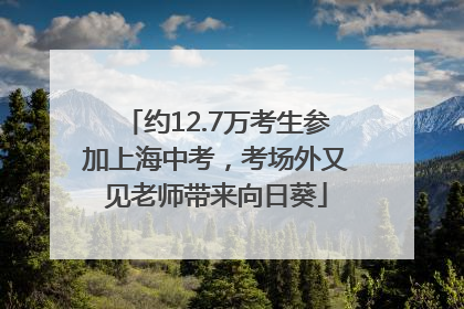 约12.7万考生参加上海中考，考场外又见老师带来向日葵