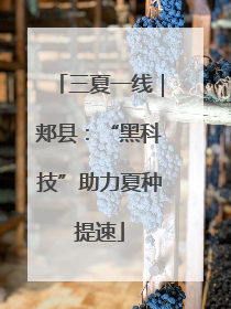 三夏一线｜郏县：“黑科技”助力夏种提速