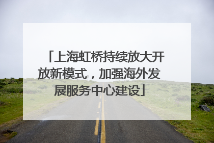 上海虹桥持续放大开放新模式，加强海外发展服务中心建设
