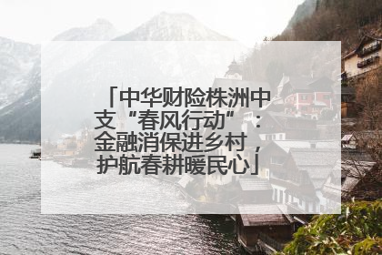 中华财险株洲中支“春风行动”：金融消保进乡村，护航春耕暖民心