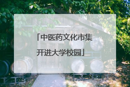 中医药文化市集开进大学校园