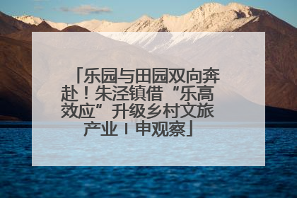 乐园与田园双向奔赴！朱泾镇借“乐高效应”升级乡村文旅产业〡申观察