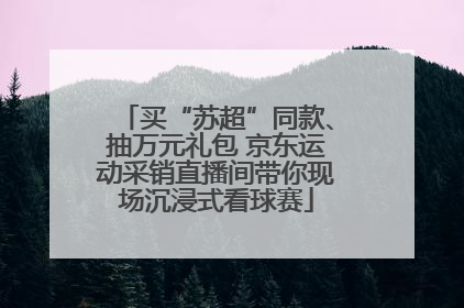 买“苏超”同款、抽万元礼包 京东运动采销直播间带你现场沉浸式看球赛