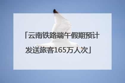 云南铁路端午假期预计发送旅客165万人次