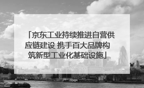 京东工业持续推进自营供应链建设 携手百大品牌构筑新型工业化基础设施