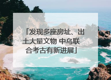发现多座房址、出土大量文物 中乌联合考古有新进展