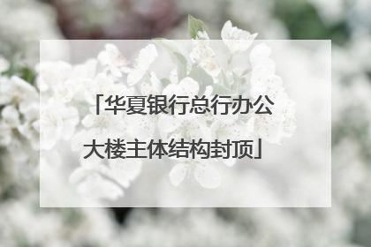 华夏银行总行办公大楼主体结构封顶