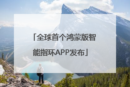全球首个鸿蒙版智能指环APP发布