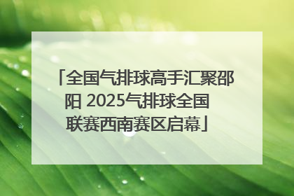 全国气排球高手汇聚邵阳 2025气排球全国联赛西南赛区启幕
