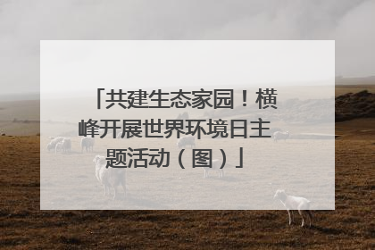 共建生态家园！横峰开展世界环境日主题活动（图）