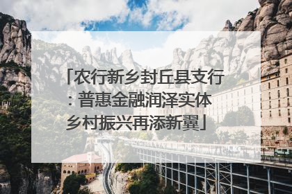 农行新乡封丘县支行：普惠金融润泽实体 乡村振兴再添新翼