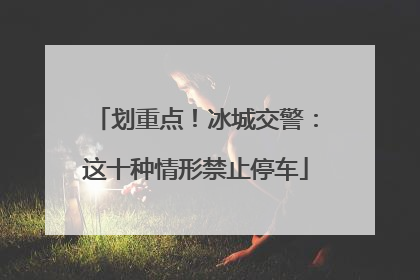 划重点！冰城交警：这十种情形禁止停车