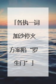 各执一词 加沙停火方案陷“罗生门”