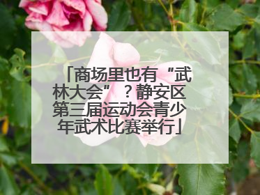 商场里也有“武林大会”？静安区第三届运动会青少年武术比赛举行