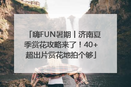 嗨FUN暑期丨济南夏季赏花攻略来了！40+超出片赏花地拍个够