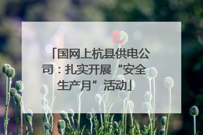 国网上杭县供电公司：扎实开展“安全生产月”活动