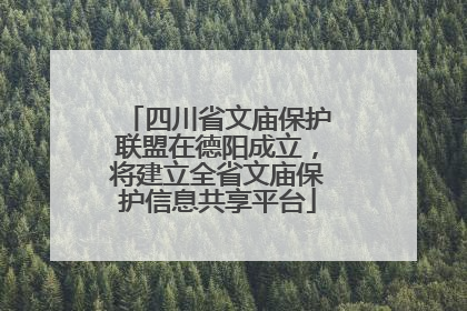 四川省文庙保护联盟在德阳成立，将建立全省文庙保护信息共享平台