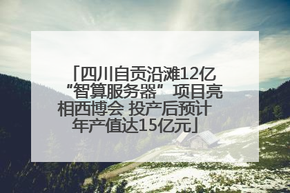 四川自贡沿滩12亿“智算服务器”项目亮相西博会 投产后预计年产值达15亿元