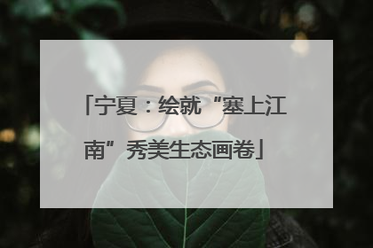 宁夏：绘就“塞上江南”秀美生态画卷