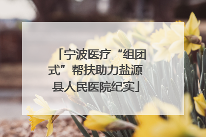 宁波医疗“组团式”帮扶助力盐源县人民医院纪实
