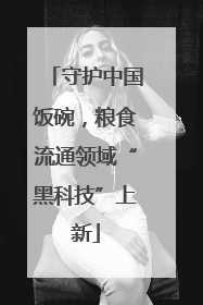 守护中国饭碗，粮食流通领域“黑科技”上新