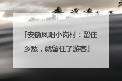 安徽凤阳小岗村：留住乡愁，就留住了游客