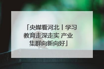 央媒看河北丨学习教育走深走实 产业集群向新向好
