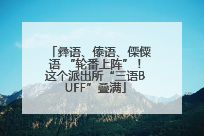 彝语、傣语、傈僳语 “轮番上阵”！这个派出所“三语BUFF”叠满