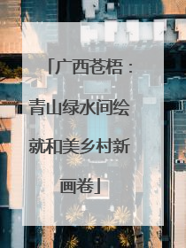 广西苍梧：青山绿水间绘就和美乡村新画卷